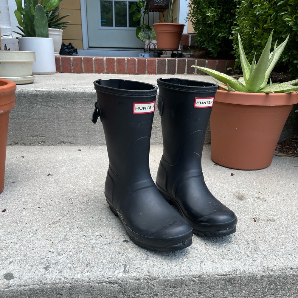 Original Black Adjustable Short HUNTER boots (7)